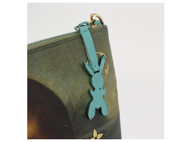 LOUIS VUITTON Collezione Masters Pochette Plat Borsa Verde M64799 LV Auth 161054V - vista 20