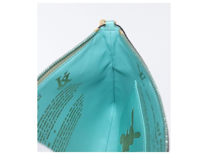 LOUIS VUITTON Collezione Masters Pochette Plat Borsa Verde M64799 LV Auth 161054V - vista 22