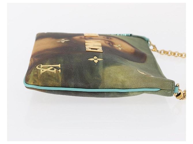LOUIS VUITTON Collezione Masters Pochette Plat Borsa Verde M64799 LV Auth 161054V - vista 4