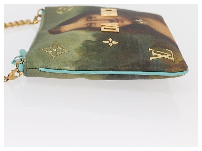 LOUIS VUITTON Collezione Masters Pochette Plat Borsa Verde M64799 LV Auth 161054V - vista 5