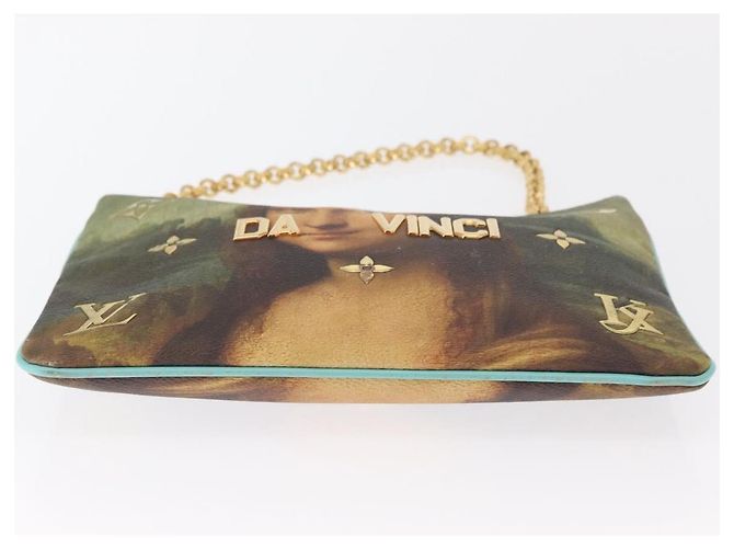 LOUIS VUITTON Collezione Masters Pochette Plat Borsa Verde M64799 LV Auth 161054V - vista 6