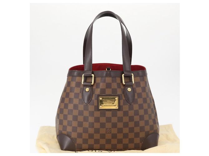 LOUIS VUITTON Borsa Tote Hampstead PM Damier Ebene N51205 LV Auth 163885V - vista 12