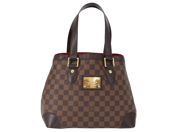 LOUIS VUITTON Borsa Tote Hampstead PM Damier Ebene N51205 LV Auth 163885V - vista 13