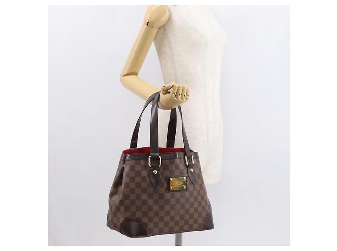 LOUIS VUITTON Borsa Tote Hampstead PM Damier Ebene N51205 LV Auth 163885V - vista 25