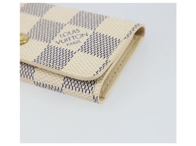 LOUIS VUITTON Estuche para Llaves Multicles 4 Damier Azur N60020 LV Auth 164049V - vista 14