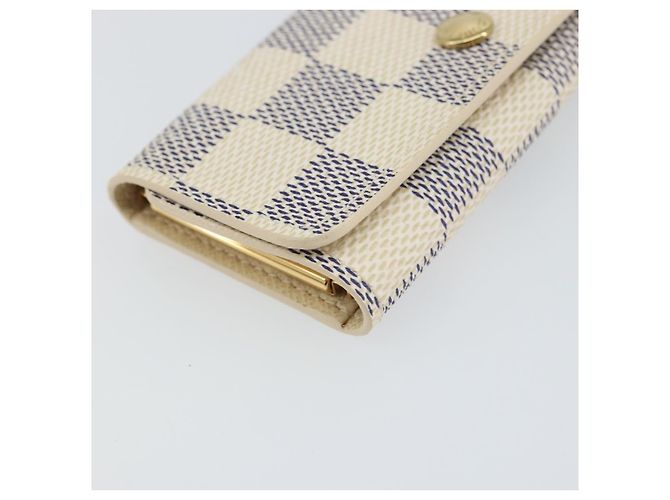 LOUIS VUITTON Estuche para Llaves Multicles 4 Damier Azur N60020 LV Auth 164049V - vista 15