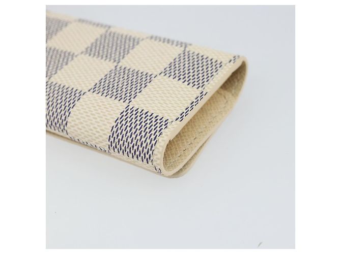 LOUIS VUITTON Estuche para Llaves Multicles 4 Damier Azur N60020 LV Auth 164049V - vista 16