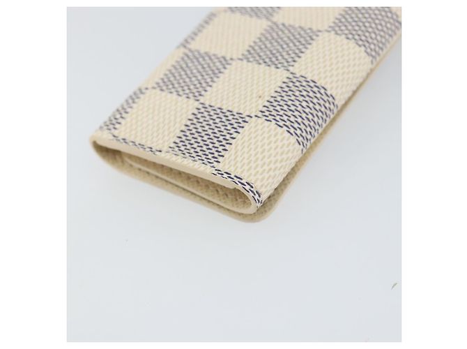 LOUIS VUITTON Estuche para Llaves Multicles 4 Damier Azur N60020 LV Auth 164049V - vista 17