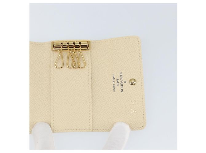 LOUIS VUITTON Estuche para Llaves Multicles 4 Damier Azur N60020 LV Auth 164049V - vista 20