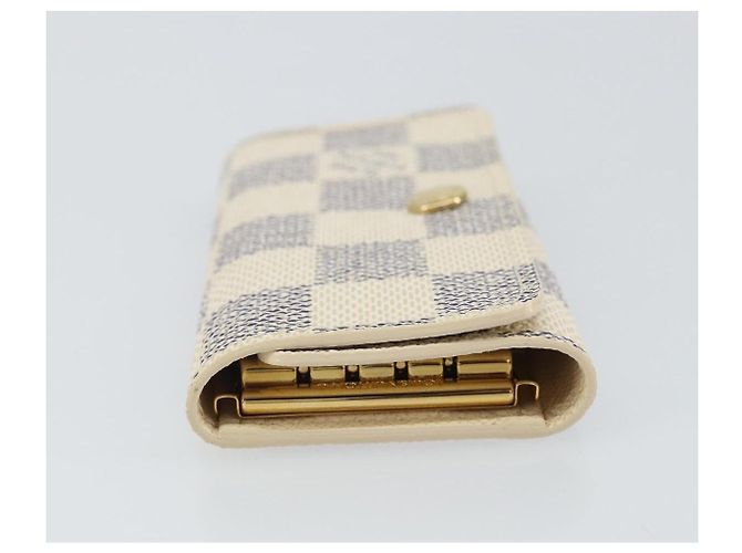 LOUIS VUITTON Estuche para Llaves Multicles 4 Damier Azur N60020 LV Auth 164049V - vista 4
