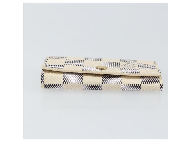 LOUIS VUITTON Estuche para Llaves Multicles 4 Damier Azur N60020 LV Auth 164049V - vista 6