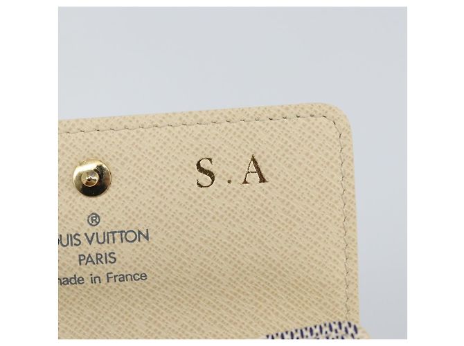 LOUIS VUITTON Estuche para Llaves Multicles 4 Damier Azur N60020 LV Auth 164049V - vista 8