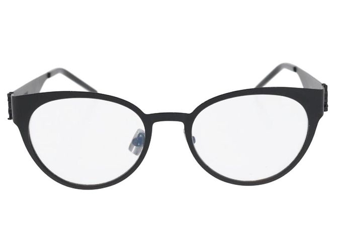 Occhiali SAINT LAURENT metallo Nero Auth 157573V - vista 13