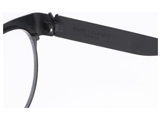 Occhiali SAINT LAURENT metallo Nero Auth 157573V - vista 16