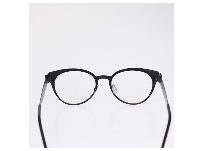 Occhiali SAINT LAURENT metallo Nero Auth 157573V - vista 2