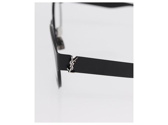 Occhiali SAINT LAURENT metallo Nero Auth 157573V - vista 7