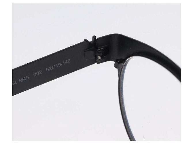 Occhiali SAINT LAURENT metallo Nero Auth 157573V - vista 9