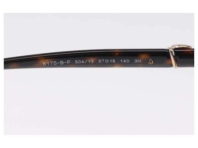 Bulgari Gafas de sol BVLGARI de plástico marrón Auth 157575V Castaño - vista 11