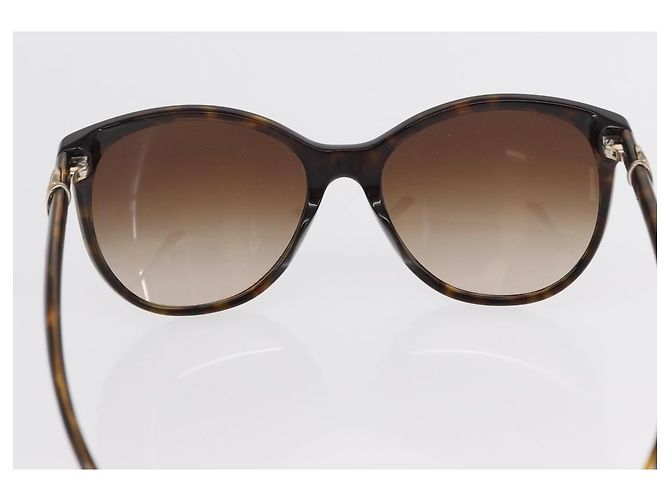Bulgari Gafas de sol BVLGARI de plástico marrón Auth 157575V Castaño - vista 2
