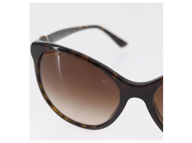 Bulgari Gafas de sol BVLGARI de plástico marrón Auth 157575V Castaño - vista 3