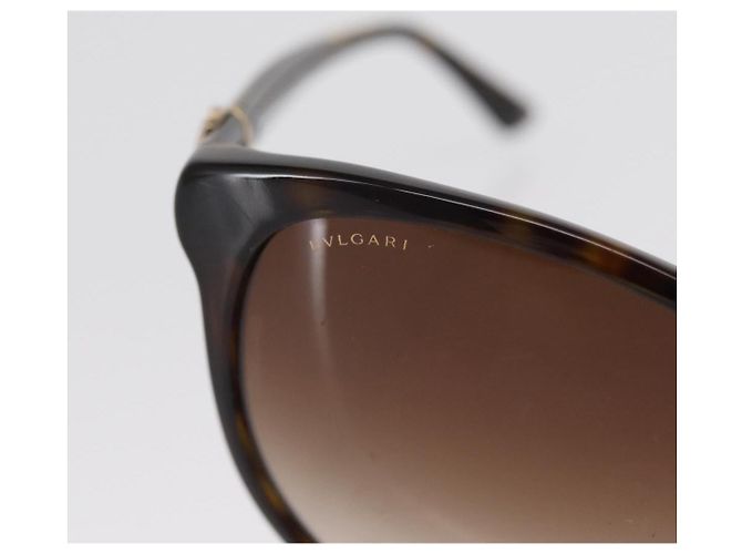 Bulgari Gafas de sol BVLGARI de plástico marrón Auth 157575V Castaño - vista 5