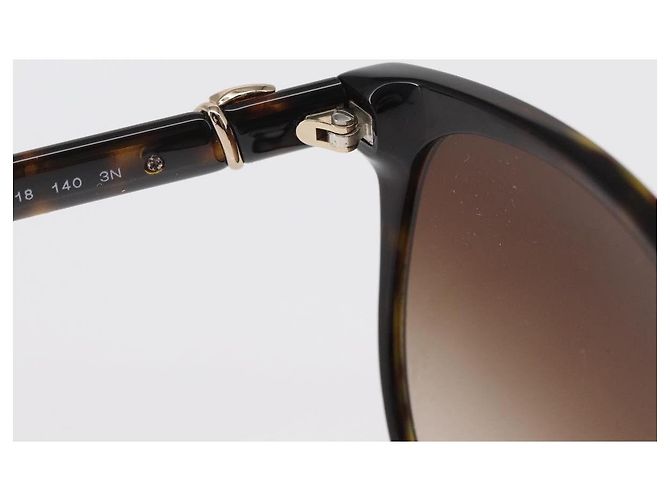 Bulgari Gafas de sol BVLGARI de plástico marrón Auth 157575V Castaño - vista 9