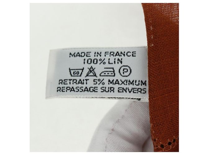 Hermès HERMES Platzmatte aus Canvas Braun Auth 165512M - Ansicht 20