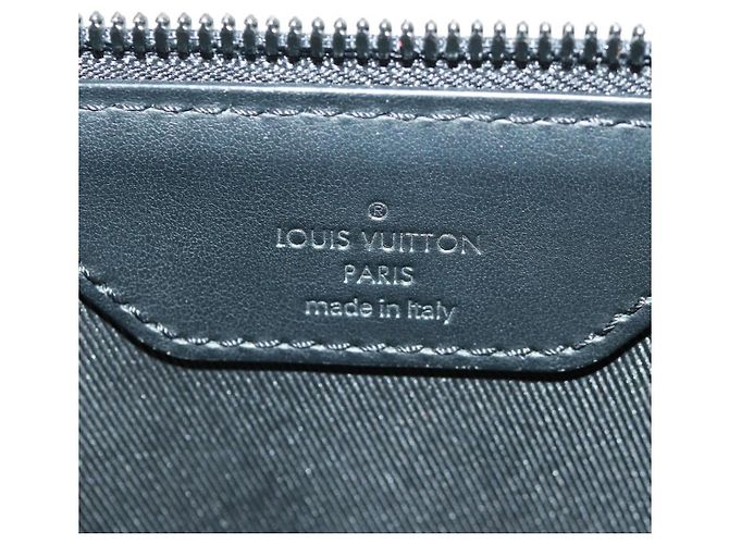 LOUIS VUITTON Taurillon Clemence Borsa Piatta Tessuto Nero M21884 Auth ki6418SAM - vista 11