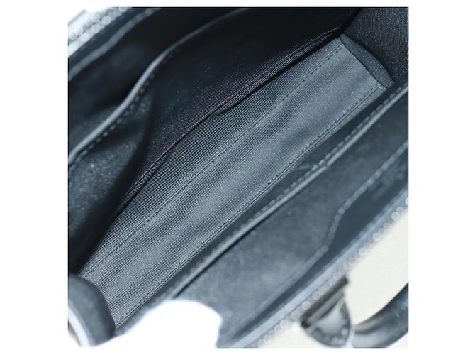 LOUIS VUITTON Taurillon Clemence Borsa Piatta Tessuto Nero M21884 Auth ki6418SAM - vista 12