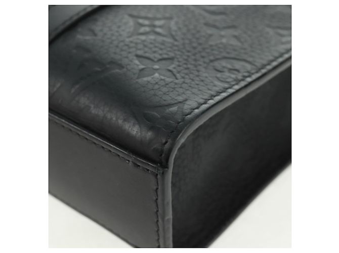 LOUIS VUITTON Taurillon Clemence Borsa Piatta Tessuto Nero M21884 Auth ki6418SAM - vista 17