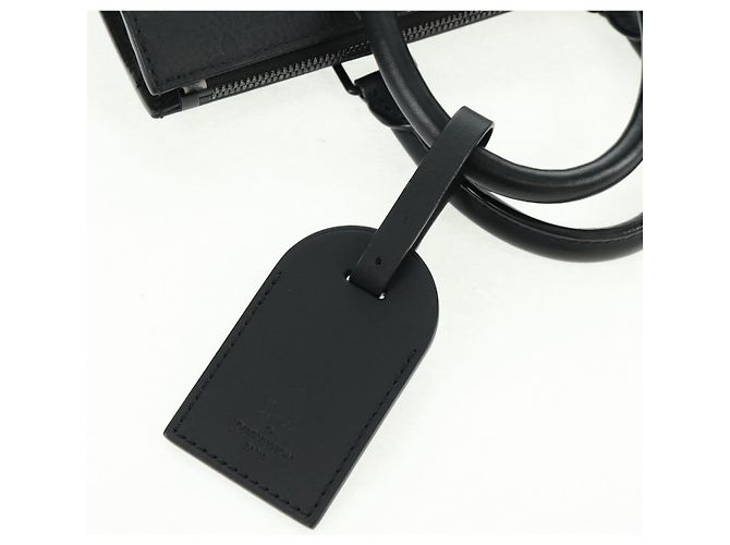 LOUIS VUITTON Taurillon Clemence Borsa Piatta Tessuto Nero M21884 Auth ki6418SAM - vista 18