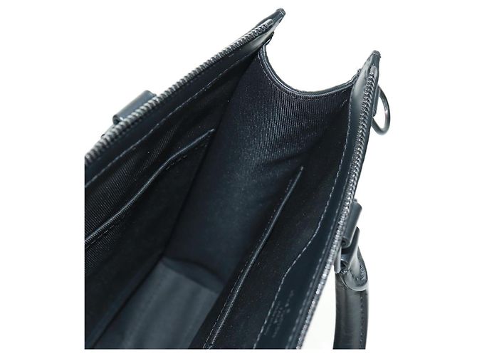 LOUIS VUITTON Taurillon Clemence Borsa Piatta Tessuto Nero M21884 Auth ki6418SAM - vista 19