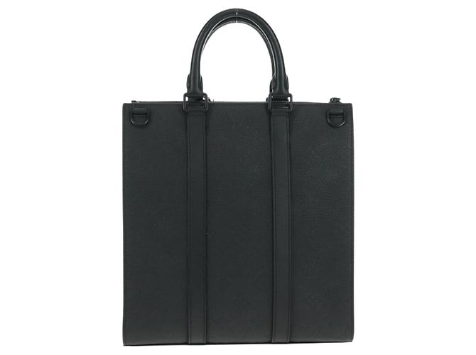 LOUIS VUITTON Taurillon Clemence Borsa Piatta Tessuto Nero M21884 Auth ki6418SAM - vista 2