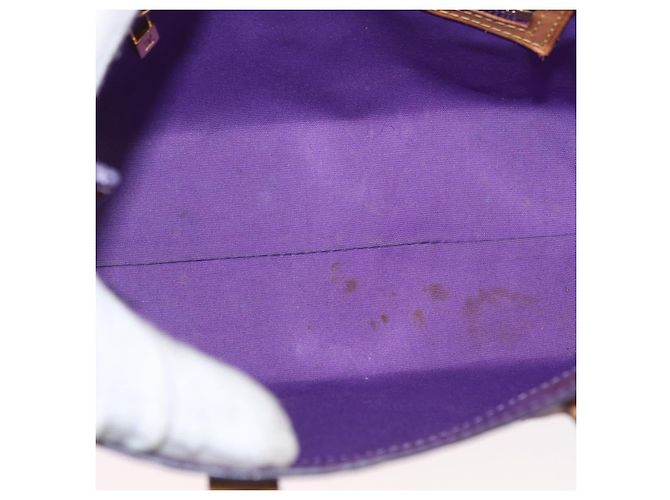 LOUIS VUITTON Monogram Vernis Reade PM Borsa a Mano Viola Viole M93578 Auth 169233V Porpora - vista 10