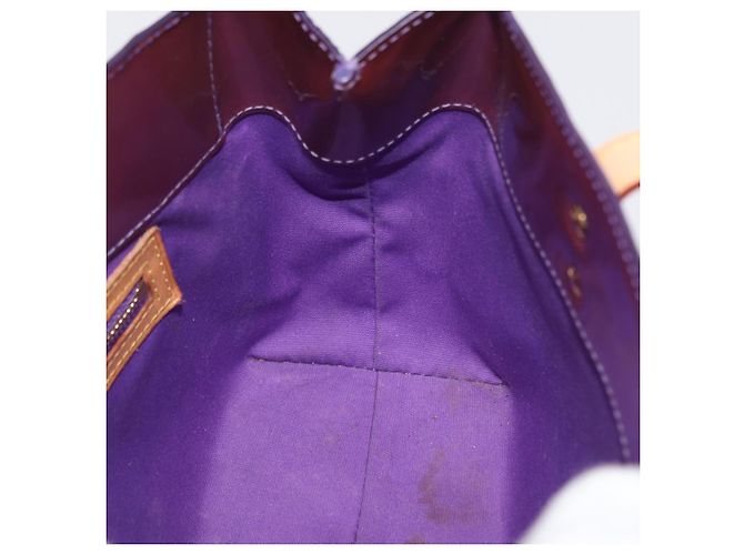 LOUIS VUITTON Monogram Vernis Reade PM Borsa a Mano Viola Viole M93578 Auth 169233V Porpora - vista 19