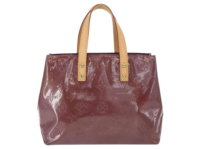 LOUIS VUITTON Monogram Vernis Reade PM Borsa a Mano Viola Viole M93578 Auth 169233V Porpora - vista 2