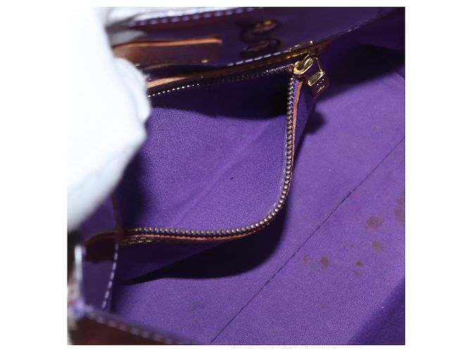 LOUIS VUITTON Monogram Vernis Reade PM Borsa a Mano Viola Viole M93578 Auth 169233V Porpora - vista 22