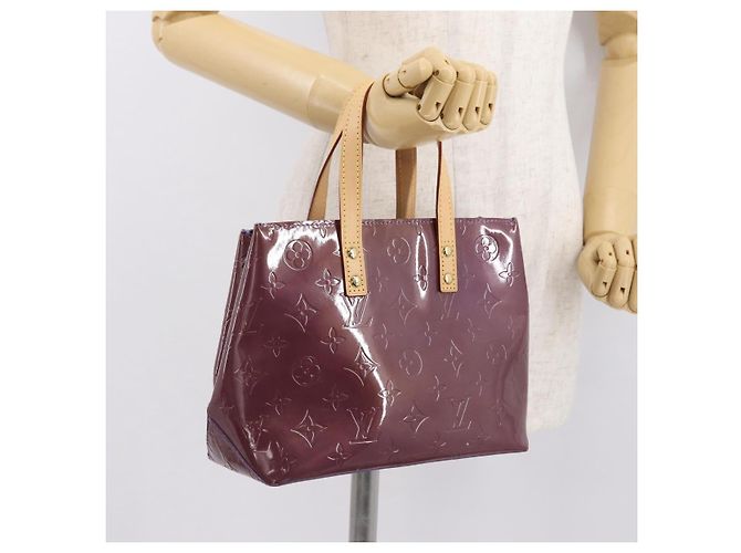 LOUIS VUITTON Monogram Vernis Reade PM Borsa a Mano Viola Viole M93578 Auth 169233V Porpora - vista 23