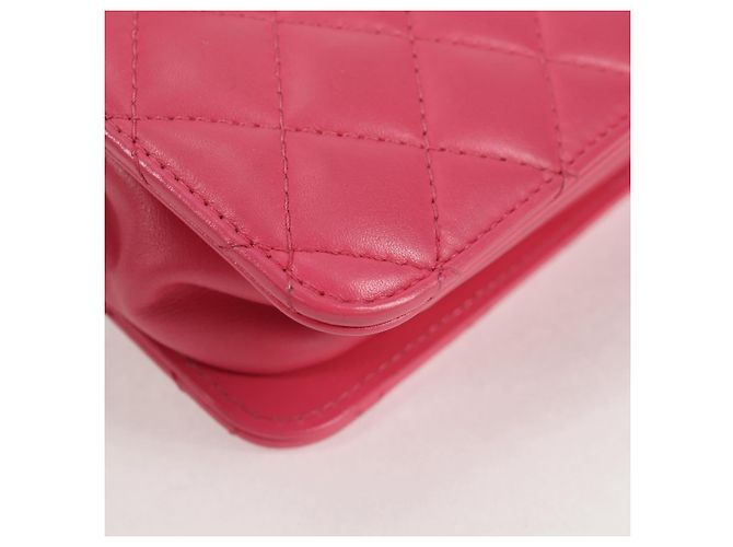 CHANEL Matelassé Schultertasche aus Lammleder Rosa Gold CC Auth 125468SAM Pink Golden - Ansicht 16