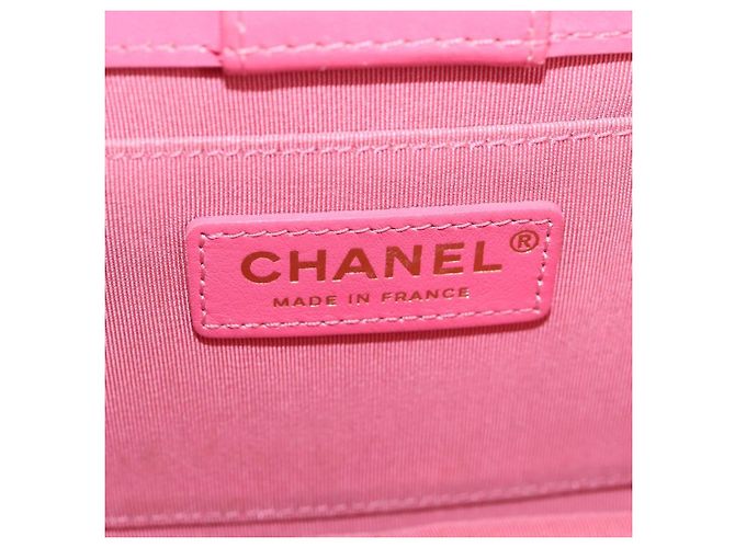 CHANEL Matelassé Schultertasche aus Lammleder Rosa Gold CC Auth 125468SAM Pink Golden - Ansicht 20