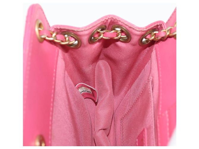 CHANEL Matelassé Schultertasche aus Lammleder Rosa Gold CC Auth 125468SAM Pink Golden - Ansicht 22