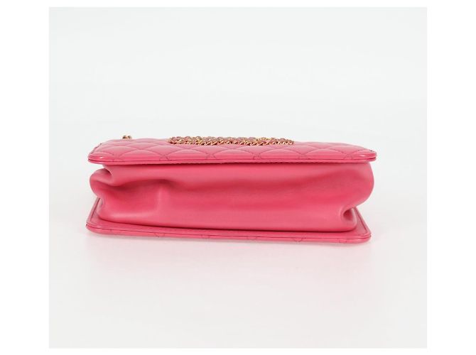 CHANEL Matelassé Schultertasche aus Lammleder Rosa Gold CC Auth 125468SAM Pink Golden - Ansicht 5