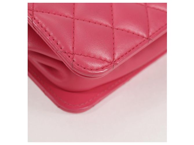 CHANEL Matelassé Schultertasche aus Lammleder Rosa Gold CC Auth 125468SAM Pink Golden - Ansicht 9
