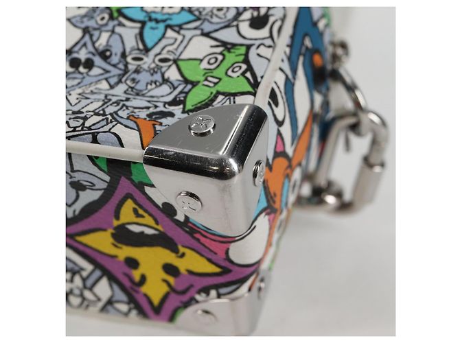 LOUIS VUITTON Borsa Mini Soft Trunk Monogram Comics M82008 LV Auth 124897SM Multicolore - vista 17