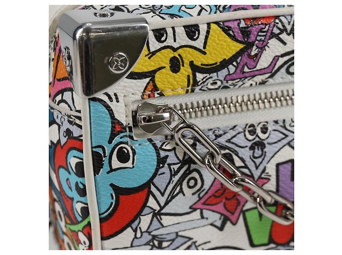 LOUIS VUITTON Borsa Mini Soft Trunk Monogram Comics M82008 LV Auth 124897SM Multicolore - vista 19