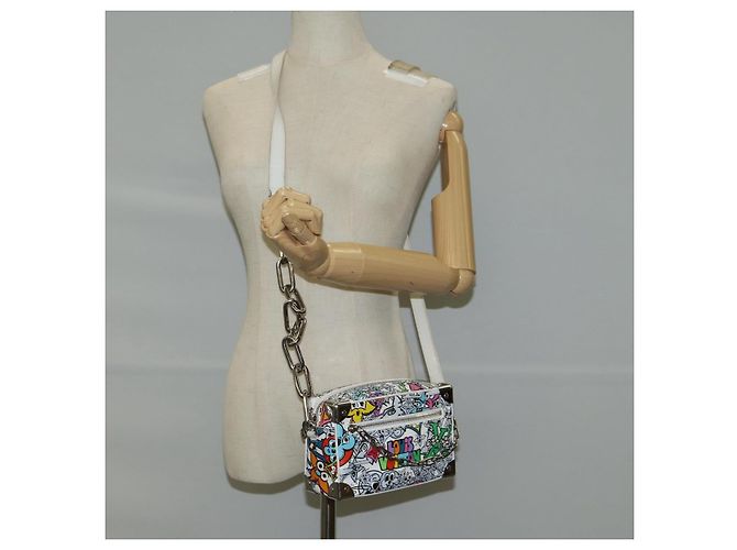 LOUIS VUITTON Borsa Mini Soft Trunk Monogram Comics M82008 LV Auth 124897SM Multicolore - vista 25