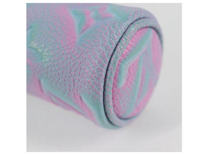 LOUIS VUITTON Pouch Micro Papillon Monogram Empreinte Lila M00837 Auth 126346SAM Porpora - vista 16