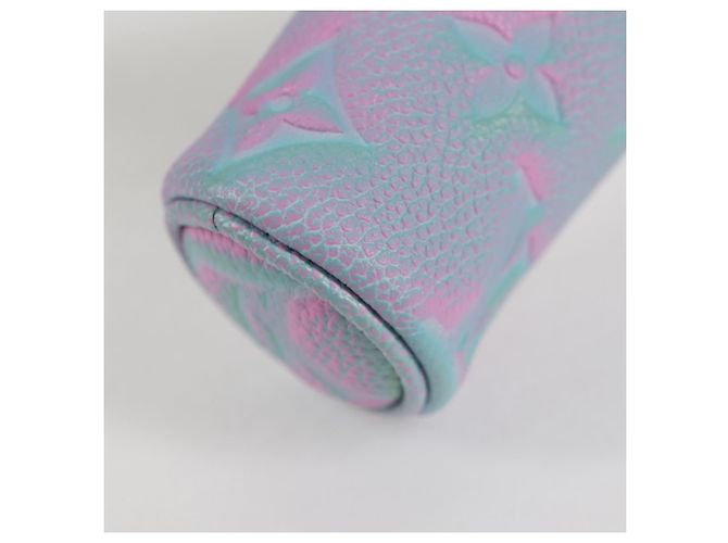 LOUIS VUITTON Pouch Micro Papillon Monogram Empreinte Lila M00837 Auth 126346SAM Porpora - vista 17