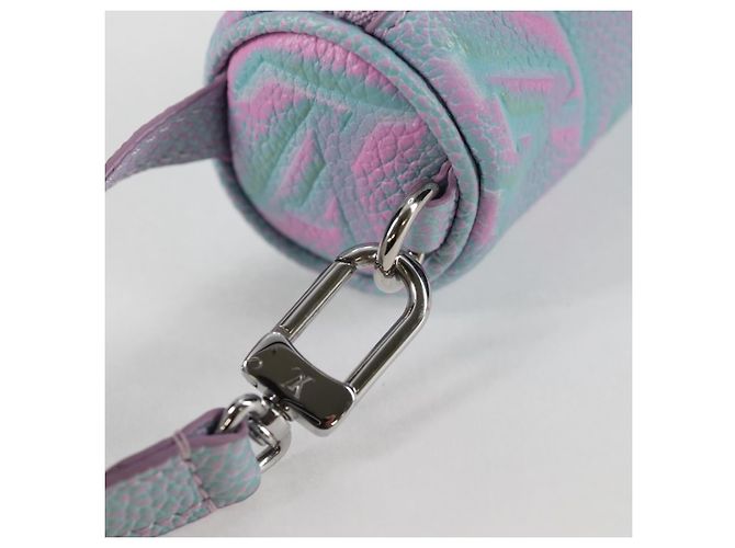LOUIS VUITTON Pouch Micro Papillon Monogram Empreinte Lila M00837 Auth 126346SAM Porpora - vista 18