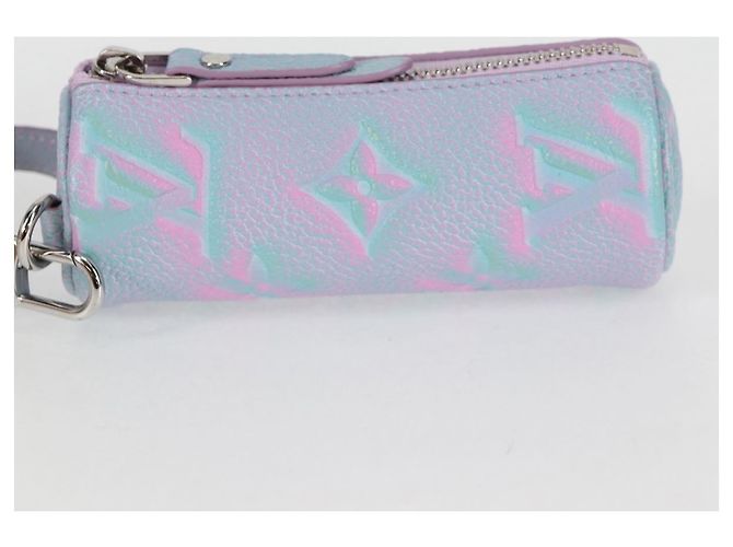 LOUIS VUITTON Pouch Micro Papillon Monogram Empreinte Lila M00837 Auth 126346SAM Porpora - vista 3